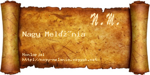Nagy Melánia névjegykártya